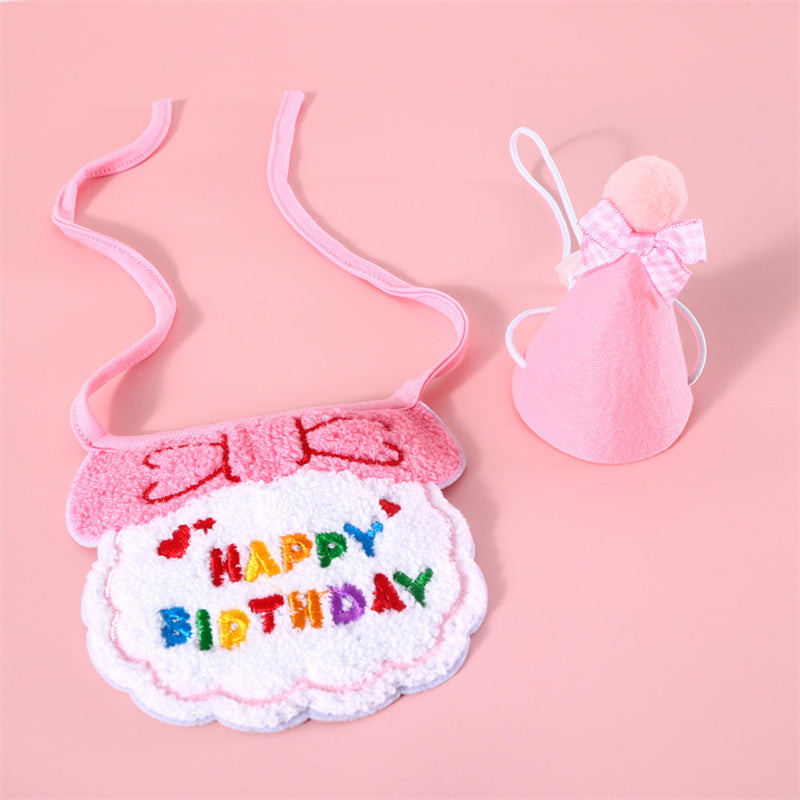 Pet Birthday Party Bib and Hat