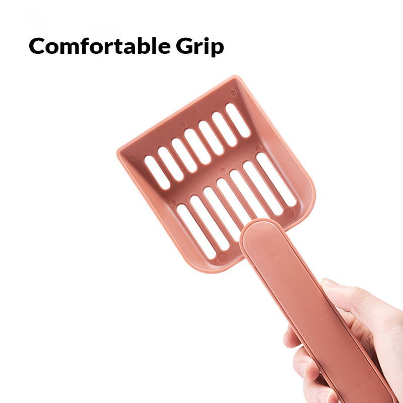 2-in-1 Cat Litter Scoop with Caddy Holder