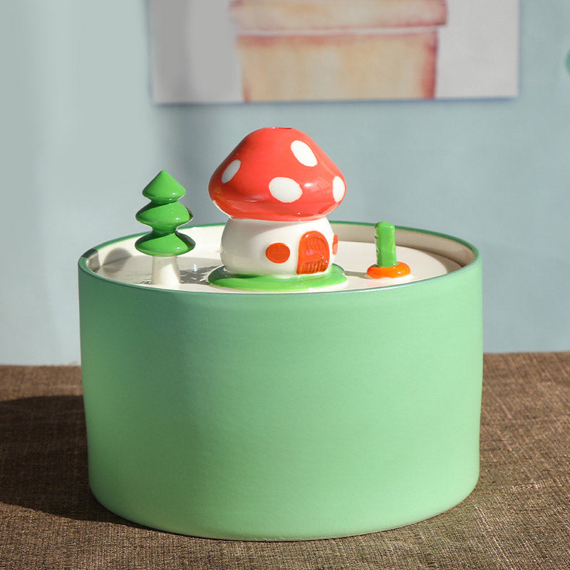 Mushroom House Water Fountain