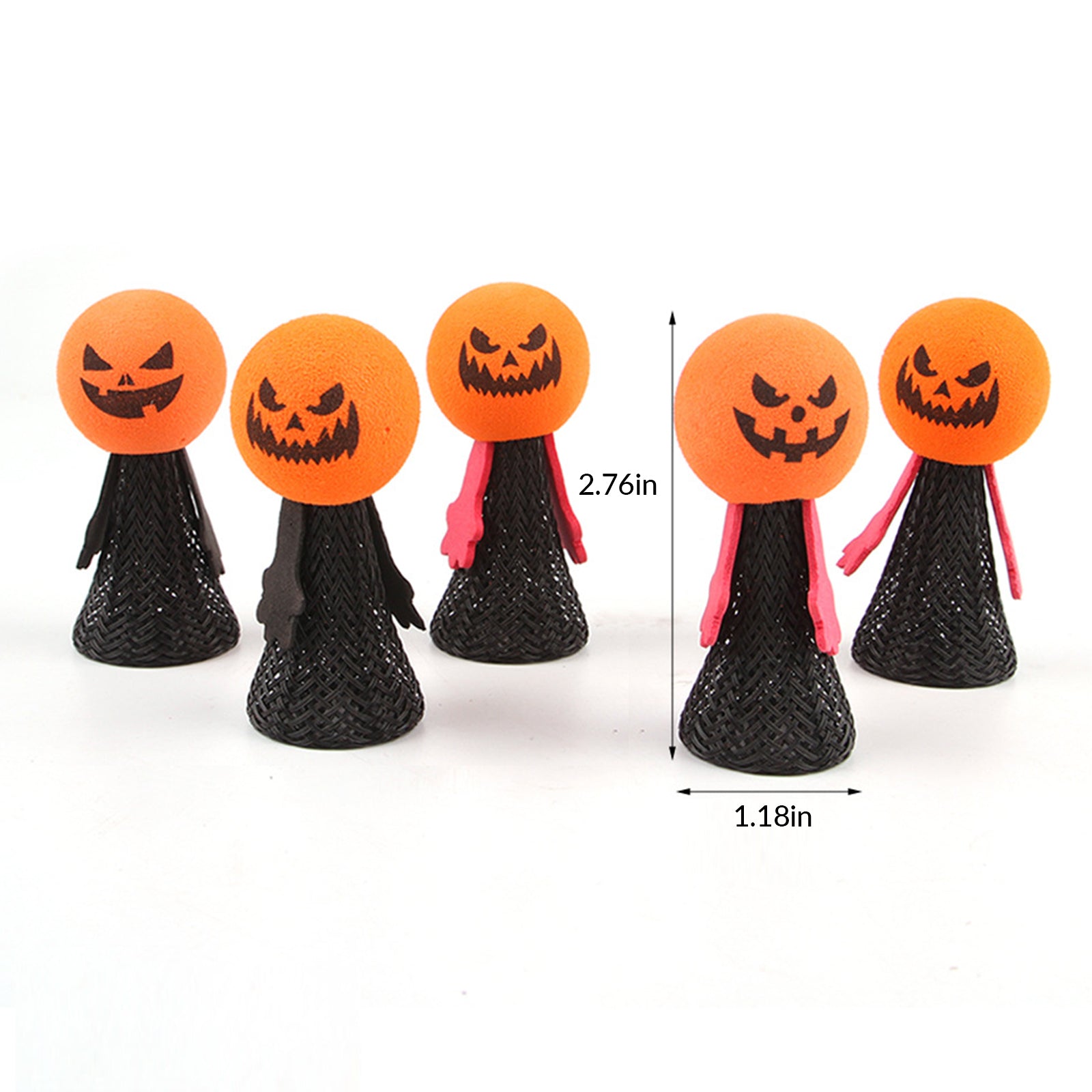 Halloween Bouncing Pumpkin Cat Toy – Interactive Spring Play for Cats