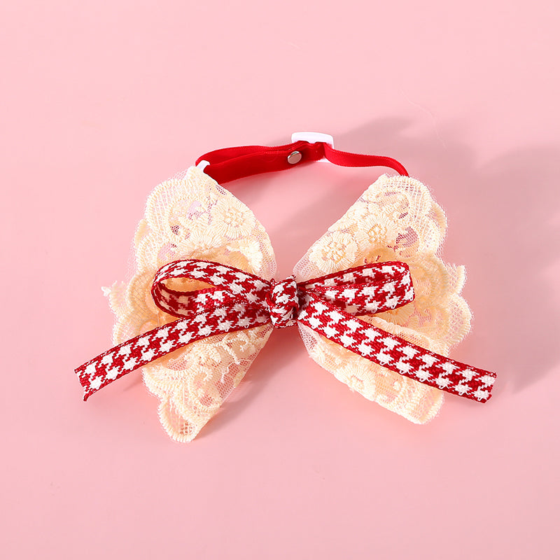 Lace Bow Pet Collar