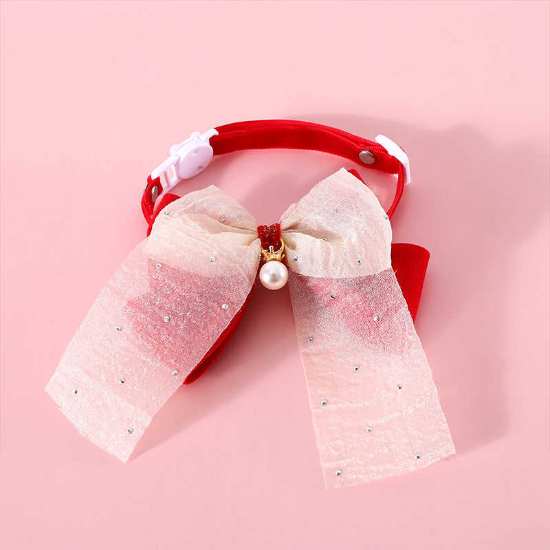 Lace Bow Pet Collar