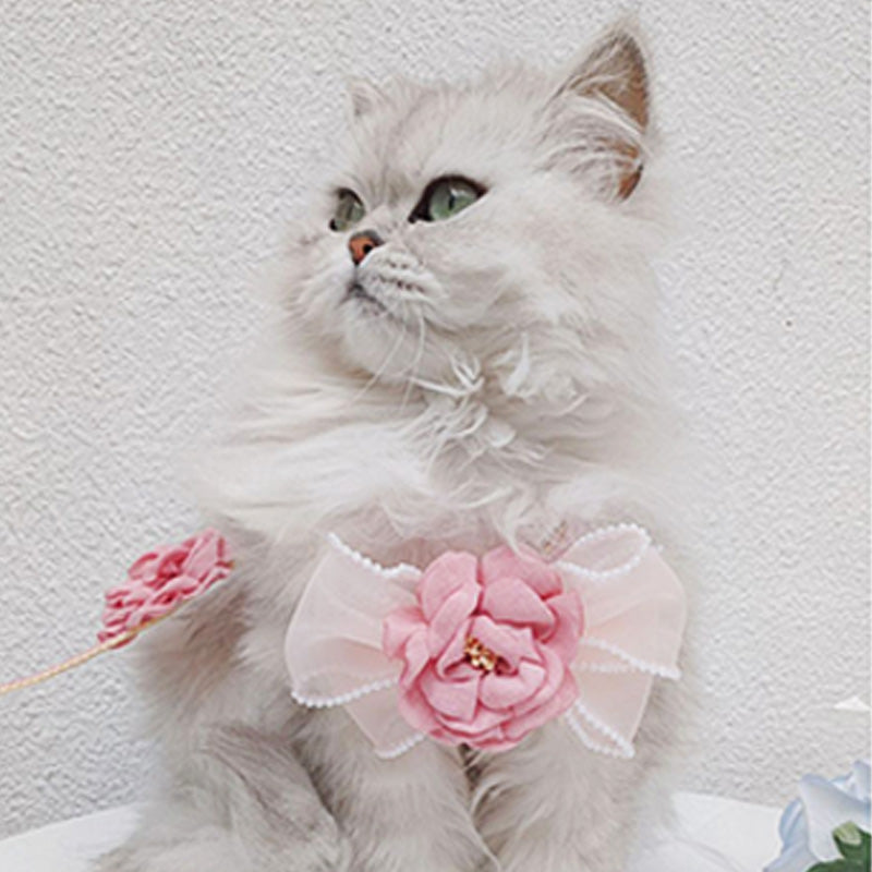 Pink Camellia Cat Harnesses