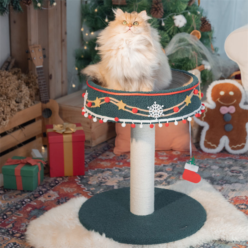 Rotating Music Box Cat Scratcher