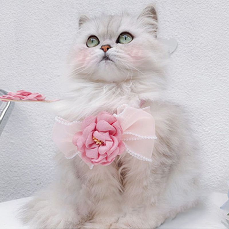 Pink Camellia Cat Harnesses