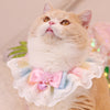 Bow Lace Saliva Towel Cat Bib