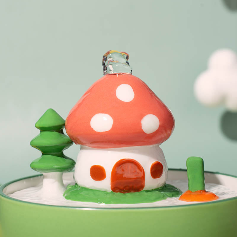 Mushroom House Water Fountain