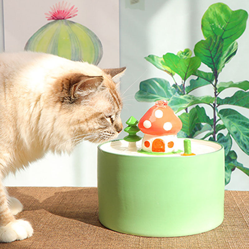 Mushroom House Water Fountain