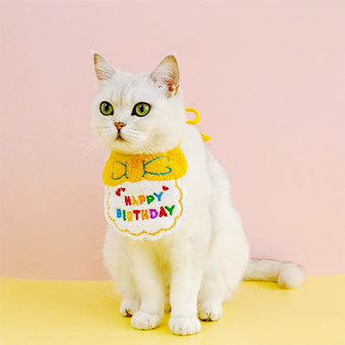 Pet Birthday Party Bib and Hat