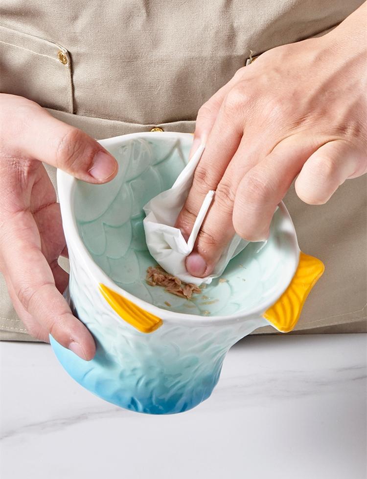 Fish Shaped Cat Bowl