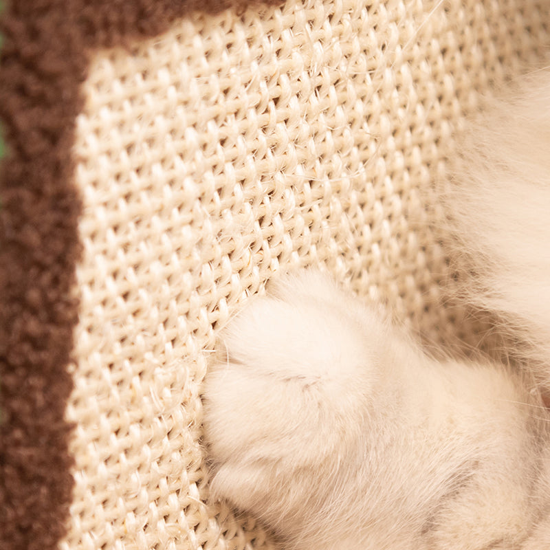 Cozy Green Radio Cat Bed with scratchering 