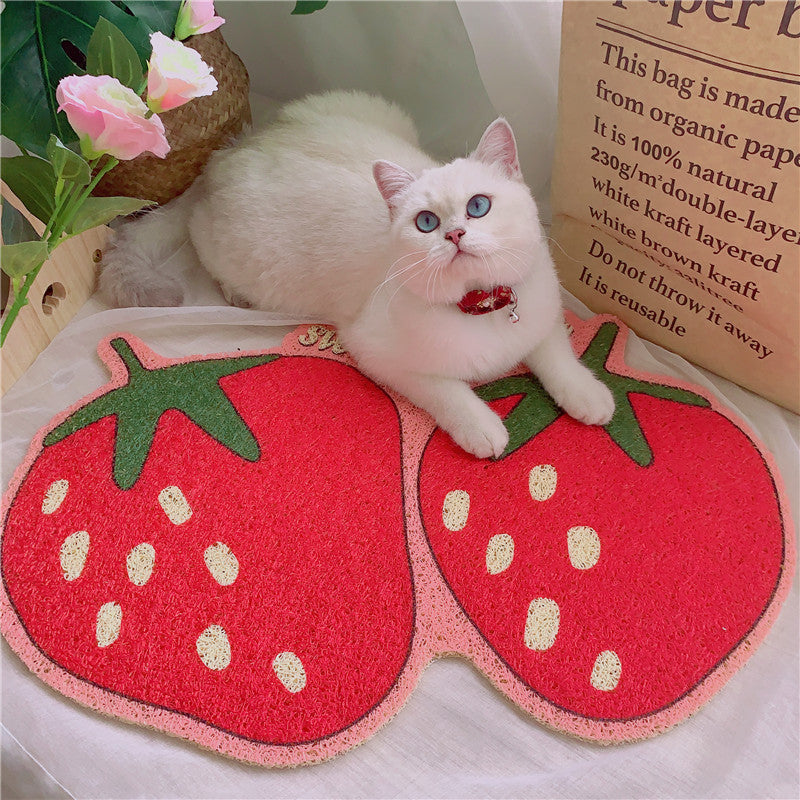 Fruit Series Cat Litter Mat