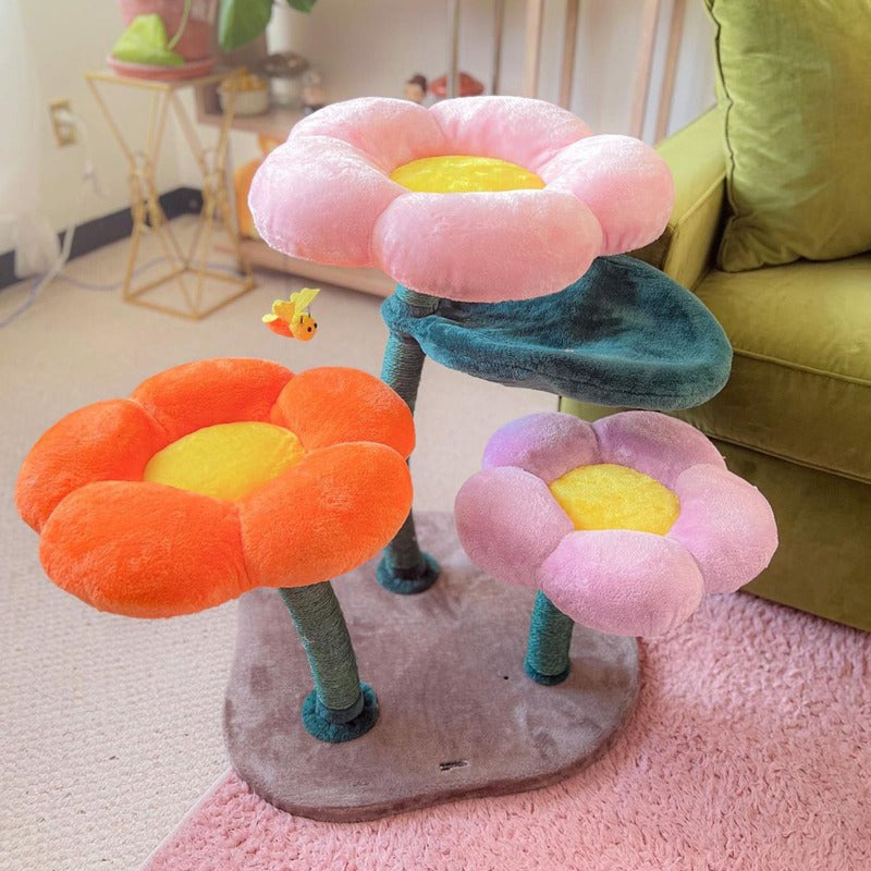 Top view of the Bloomy Flower Cat Tree