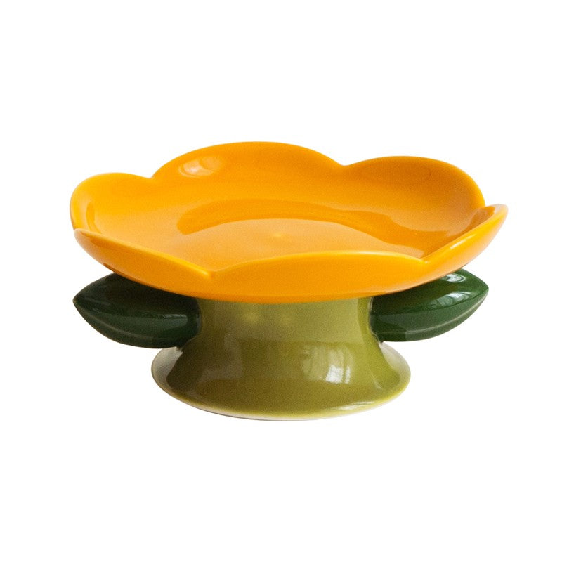 cat plate yellow