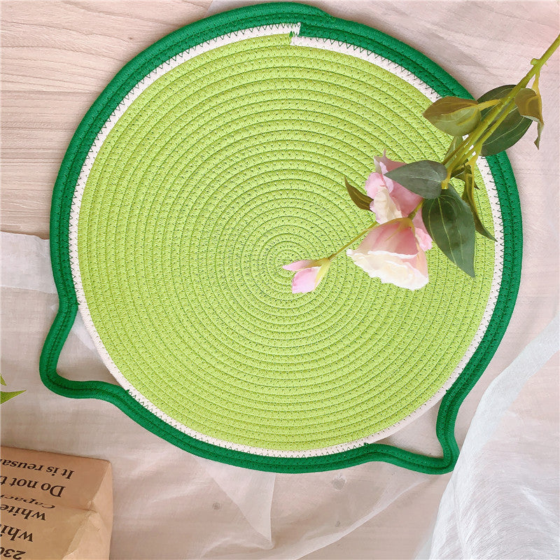 Kiwi-shaped version of the Cat Ear Shaped Cat Scratching Pad.