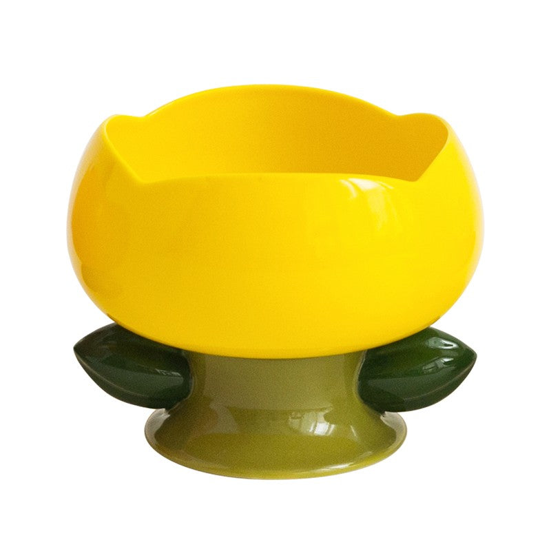 ceramic cat bowl yellow