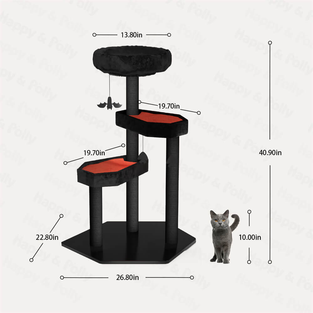 Dimensions of the Gothic Style Cat Tree