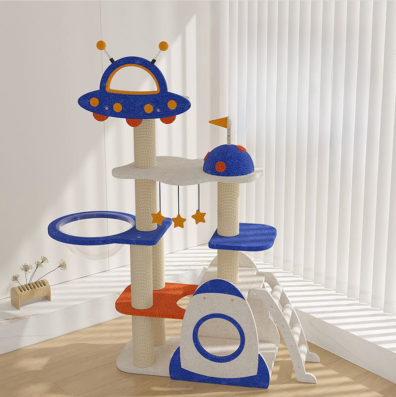 Front view of the Meow Planet Cat Tree