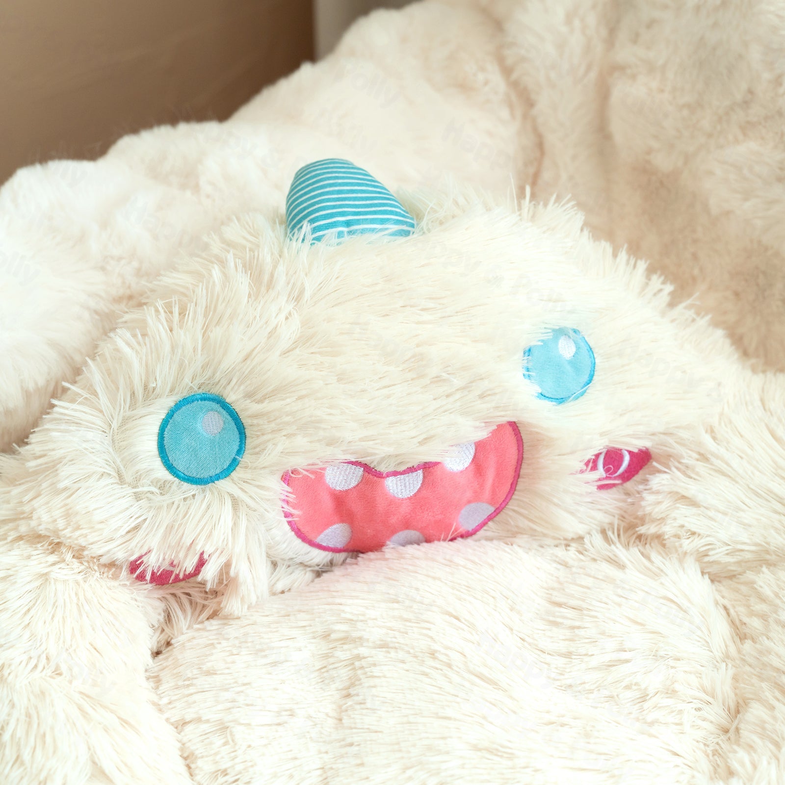 snow monster cat bed soft cushion