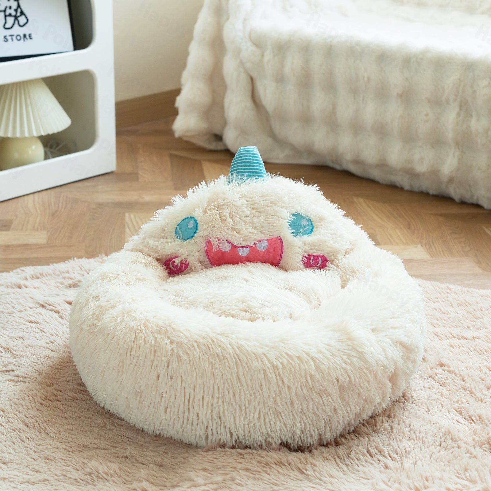 Snow Monster Cat Bed